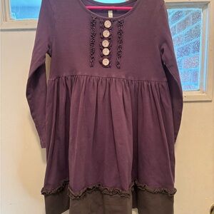 Matilda Jane Purple Long Sleeve Kids Top with Ruffle Details